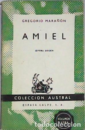 Libros: MARA&Ntilde;ON, Gregorio.- - Amiel. Un estudio sobre la timidez. - Foto 1