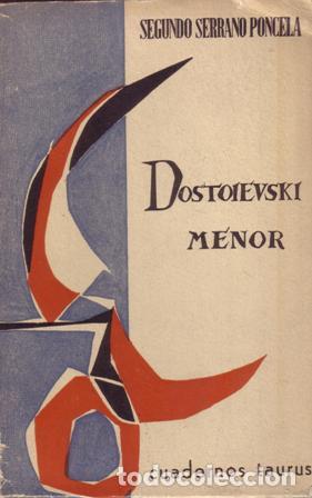 Libros: SERRANO PONCELA, S.- - Dostoievski menor. - Foto 1