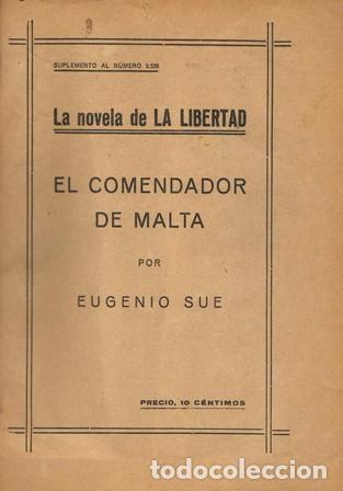 Libros: SUE, Eugenio.- - El comendador de Malta. Novela. - Foto 1