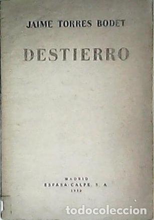 Libros: TORRES BODET, Jaime.- - Destierro. Poes&iacute;a. - Foto 1