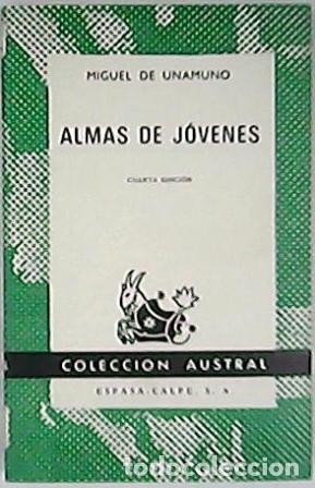 Libros: UNAMUNO, Miguel de.- - Almas de j&oacute;venes. - Foto 1