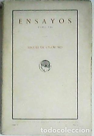Libros: UNAMUNO, Miguel de.- - Ensayos, VII. - Foto 1