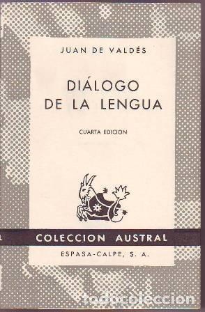 Libros: VALD&Eacute;S, Juan de.- - Di&aacute;logo de la lengua. - Foto 1