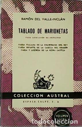 Libros: VALLE INCLAN, Ram&oacute;n del.- - Tablado de marionetas. - Foto 1