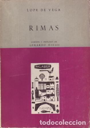 Libros: VEGA, Lope de.- - Rimas. Edici&oacute;n y pr&oacute;logo de Gerardo Diego. - Foto 1
