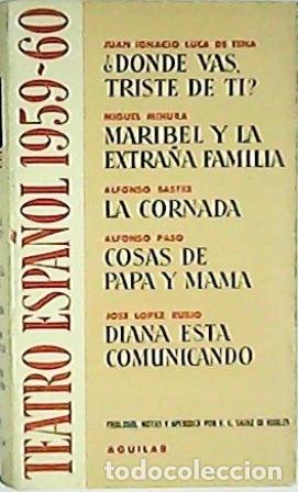 Libros: TEATRO ESPA&Ntilde;OL 1959-1960.- - Foto 1