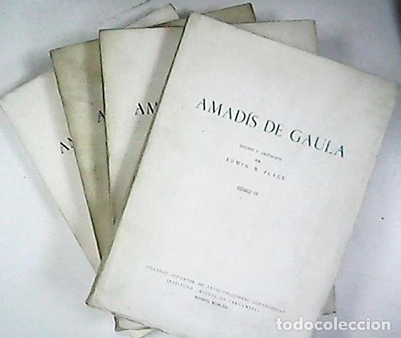 Libros: AMADIS DE GAULA. Edici&oacute;n y notas de Edwin B. Place. 4 tomos. - Foto 1