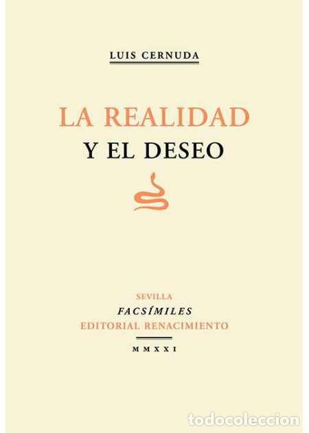 Libros: CERNUDA, Luis-. - La realidad y el deseo. - Foto 1