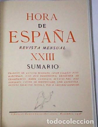 Libros: HORA DE ESPA&Ntilde;A, N&ordm;XXIII.- - Foto 1