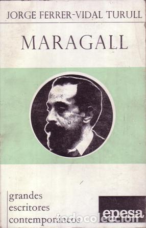 Libros: FERRER VIDAL TURULL, Jorge.- - Joan Maragall. - Foto 1