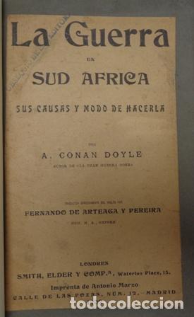 Libros: CONAN DOYLE, Arthur.- - La Guerra en Sud Africa. - Foto 1