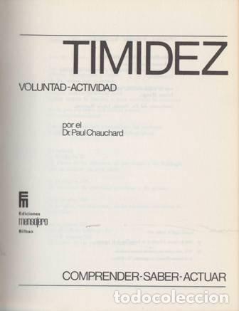 Libros: CHAUCHARD, Paul.- - Timidez, voluntad, actividad. - Foto 1