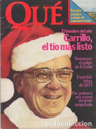 Libros: REVISTA QU&Eacute;. N&ordm; 7. Enero 1978. Directo: Manuel Velasco. - Foto 1