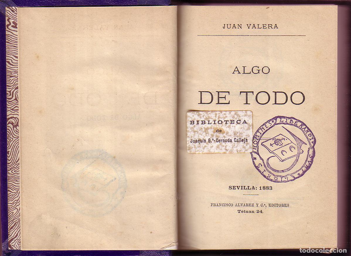 Libros: VALERA, Juan.- - Algo de todo. - Foto 1