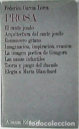 Libros: GARC&Iacute;A LORCA, Federico.- - Prosa. - Foto 1