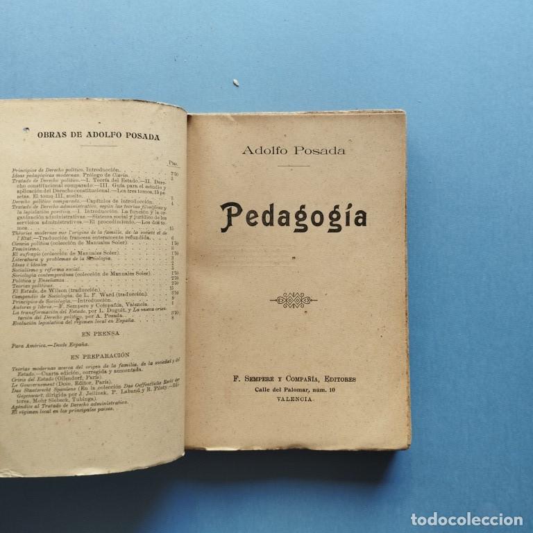 Libros: Pedagog&iacute;a. - Posada, Adolfo. - Foto 2