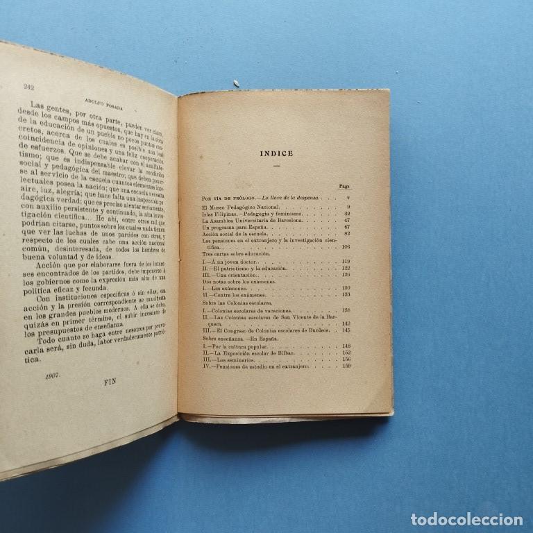 Libros: Pedagog&iacute;a. - Posada, Adolfo. - Foto 4