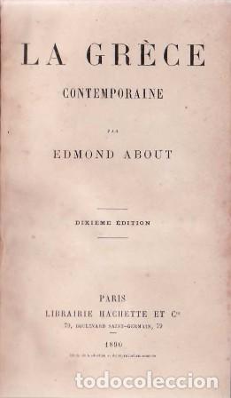 Libros: ABOUT, Edmond.- - La Gr&egrave;ce contemporaine.