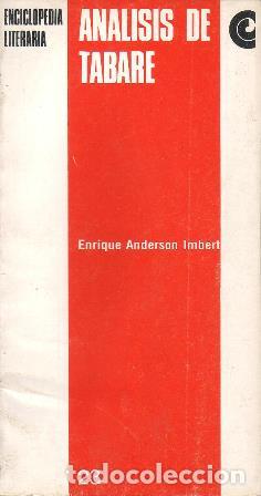 Libros: ANDERSON IMBERT, Enrique.- - An&aacute;lisis de Tabar&eacute;. - Foto 1