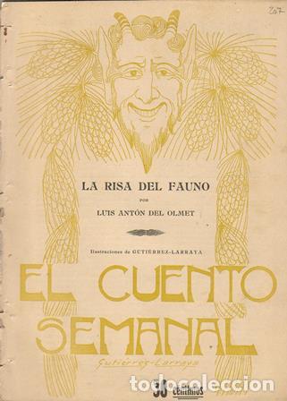 Libros: ANTON DEL OLMET, Luis.- - La risa del fauno. Ilustr. de Guti&eacute;rrez Larraya. - Foto 1