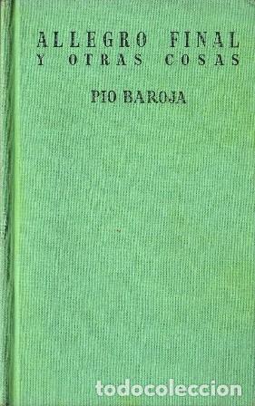 Libros: BAROJA, P&iacute;o.- - Allegro final y otras cosas. Cuentos. - Foto 1