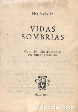Libros: BAROJA, P&iacute;o.- - Vidas sombr&iacute;as. - Foto 1