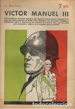 Libros: BARTOLI, D.- - V&iacute;ctor Manuel III. - Foto 1