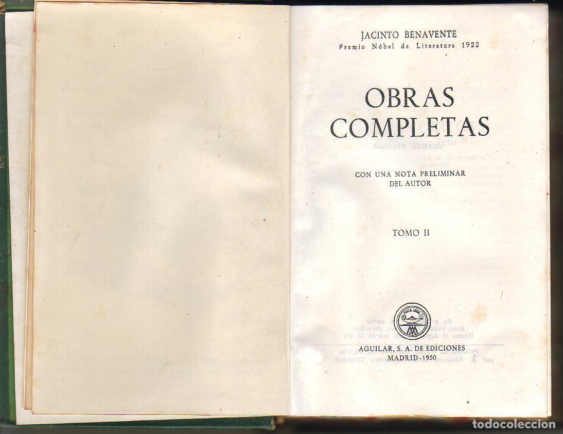 Libros: BENAVENTE, Jacinto.- - Obras completas. Tomo II - Foto 1