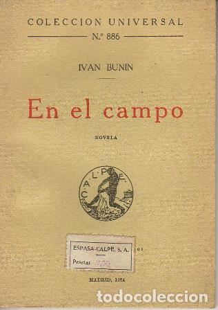 Libros: BUNIN, Ivan.- - En el campo. Novela. - Foto 1