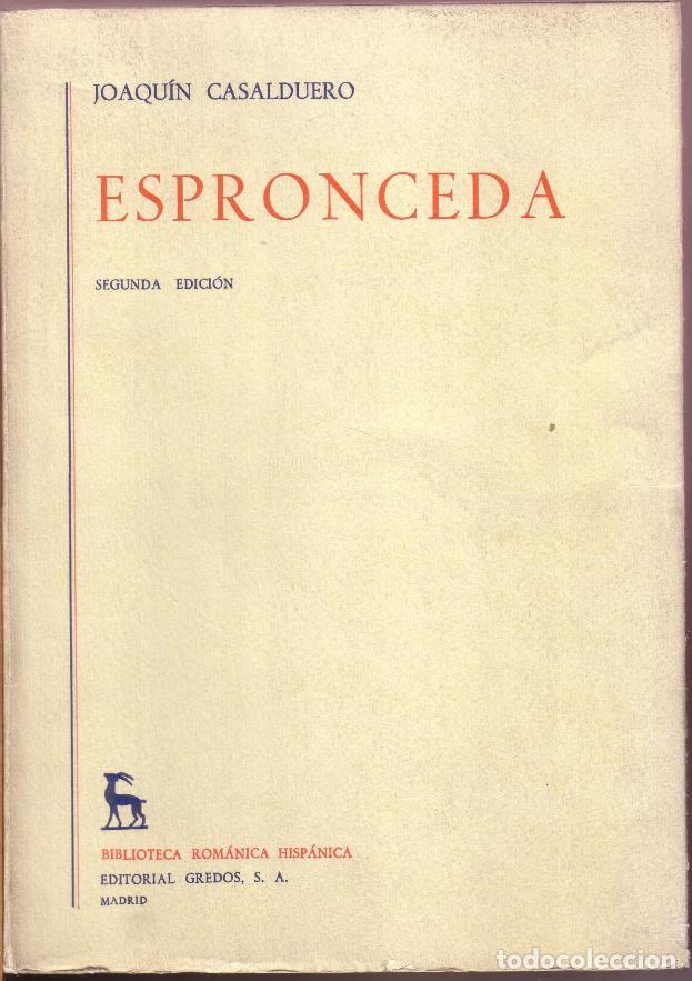 Libros: CASALDUERO, Joaqu&iacute;n.- - Espronceda. - Foto 1