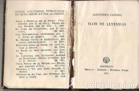 Libros: CASONA, Alejandro.- - Flor de leyendas. - Foto 1