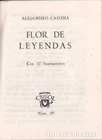 Libros: CASONA, Alejandro.- - Flor de leyendas. - Foto 1
