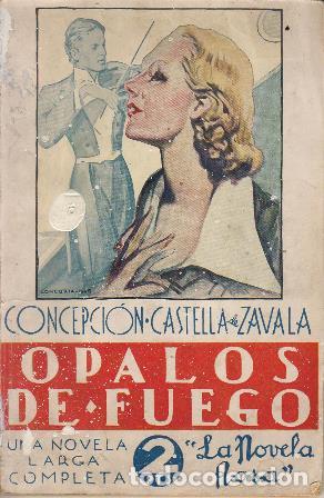 Libros: CASTELLA DE ZAVALA, Concepci&oacute;n.- - &Oacute;palos de fuego. - Foto 1