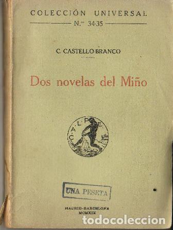 Libros: CASTELLO BRANCO, Camilo.- - Do novelas del Mi&ntilde;o. - Foto 1