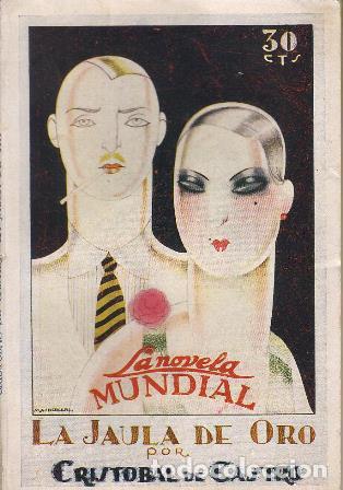 Libros: CASTRO, Crist&oacute;bal de.- - La jaula de oro. Cubierta de Masberger. - Foto 1