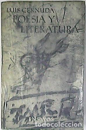 Libros: CERNUDA, Luis.- - Poes&iacute;a y literatura. Tomo I. - Foto 1