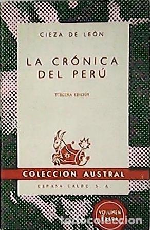 Libros: CIEZA DE LEON, Pedro de.- - La cr&oacute;nica del Per&uacute;. - Foto 1