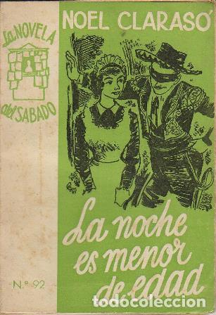 Libros: CLARASO, Noel.- - La noche es menor de edad. - Foto 1