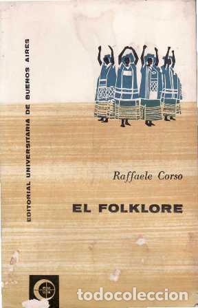 Libros: CORSO, Raffaele.- - El folklore. - Foto 1