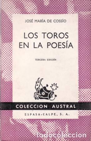 Libros: COSSIO, Jos&eacute; Mar&iacute;a de.- - Los toros en la poes&iacute;a. - Foto 1
