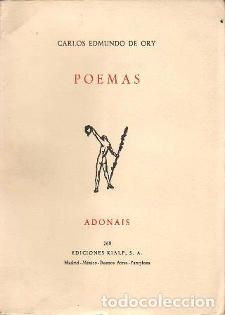 Libros: EDMUNDO DE ORY, Carlos.- - Poemas. - Foto 1