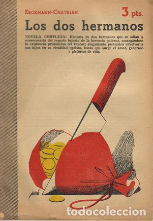 Libros: ERCKMANN-CHATRIAN.- - Los dos hermanos. Novela. - Foto 1