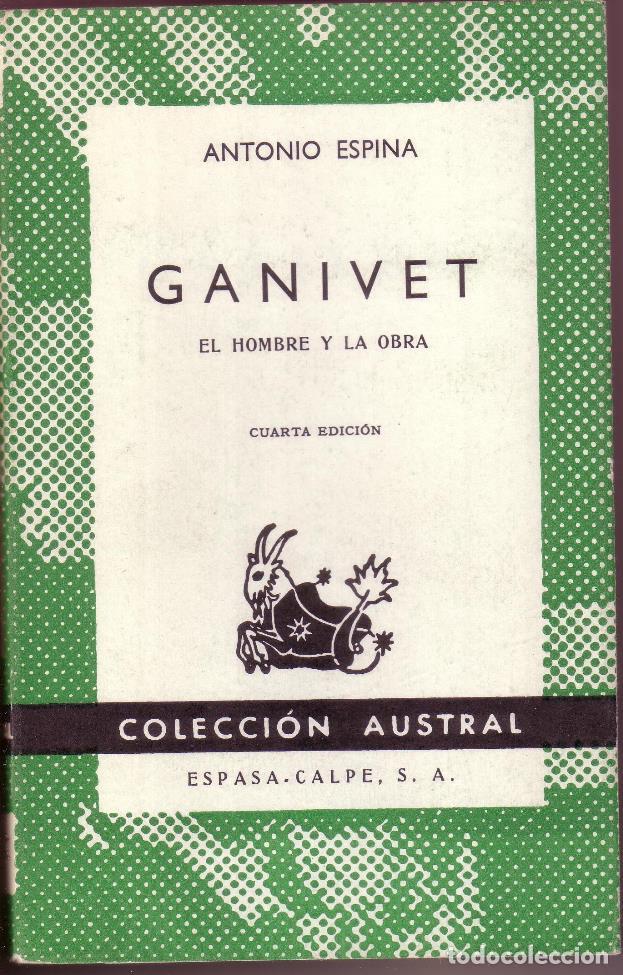Libros: ESPINA, Antonio.- - Ganivet. (El hombre y la obra) - Foto 1