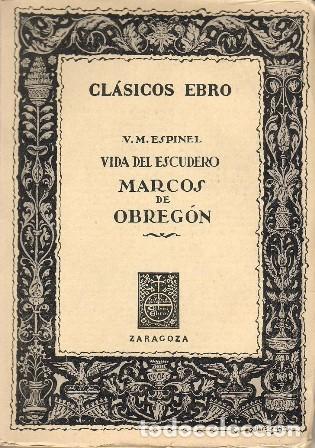 Libros: ESPINEL, Vicente.- - Vida del escudero Marcos de Obreg&oacute;n. - Foto 1