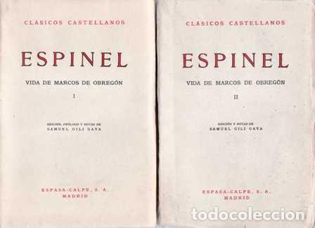 Libros: ESPINEL, Vicente.- - Vida de Marcos de Obreg&oacute;n. 2 tomos. - Foto 1