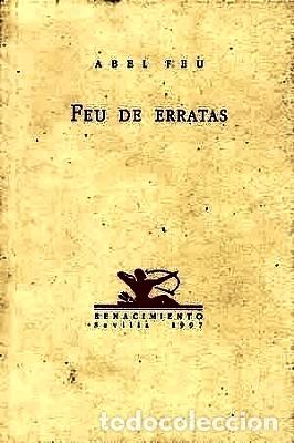 Libros: FEU, Abel.- - Feu de erratas. Poes&iacute;a. - Foto 1