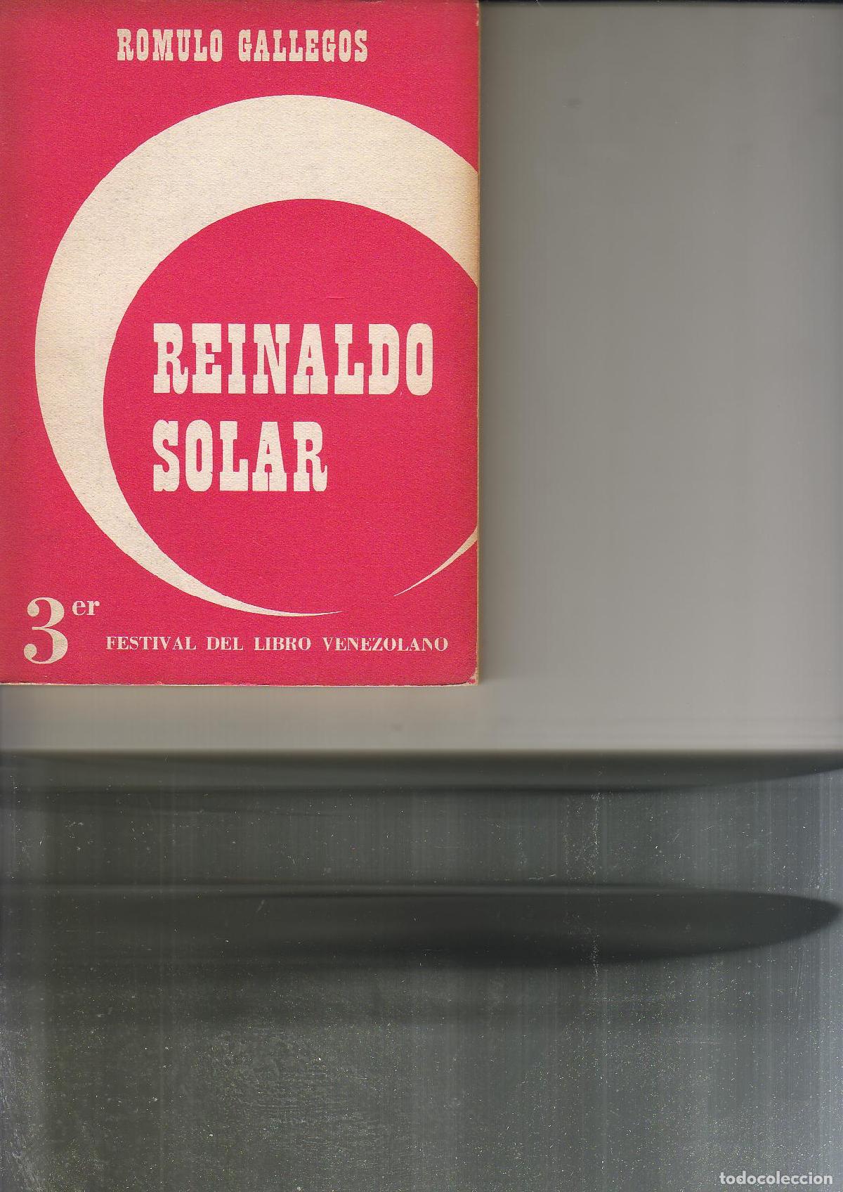 Libros: GALLEGOS, R&oacute;mulo.- - Reinaldo Solar. - Foto 1