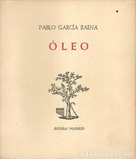 Libros: GARC&Iacute;A BAENA, Pablo.- - &Oacute;leo. - Foto 1