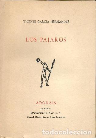 Libros: GARC&Iacute;A HERN&Aacute;NDEZ, Vicente.- - Los p&aacute;jaros. - Foto 1