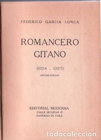 Libros: GARCIA LORCA, Federico.- - Romancero gitano (1924-1927). - Foto 1